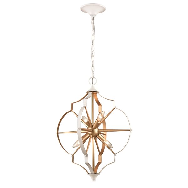 Westmore by ELK Loughton 4-Light Gold Modern/Contemporary Chandelier