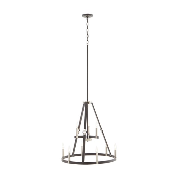 Westmore by ELK Barrow 9-Light Espresso Brown Transitional Chandelier