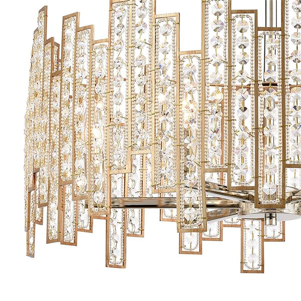 Westmore by ELK Congruency 6-Light Matte Gold Modern/Contemporary Chandelier