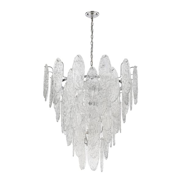 Westmore by ELK Iced 13-Light Polished Chrome Traditional Chandelier