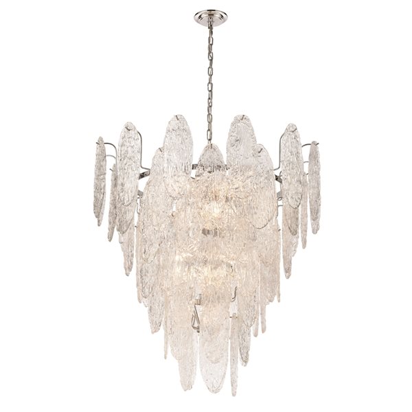 Westmore by ELK Iced 13-Light Polished Chrome Traditional Chandelier
