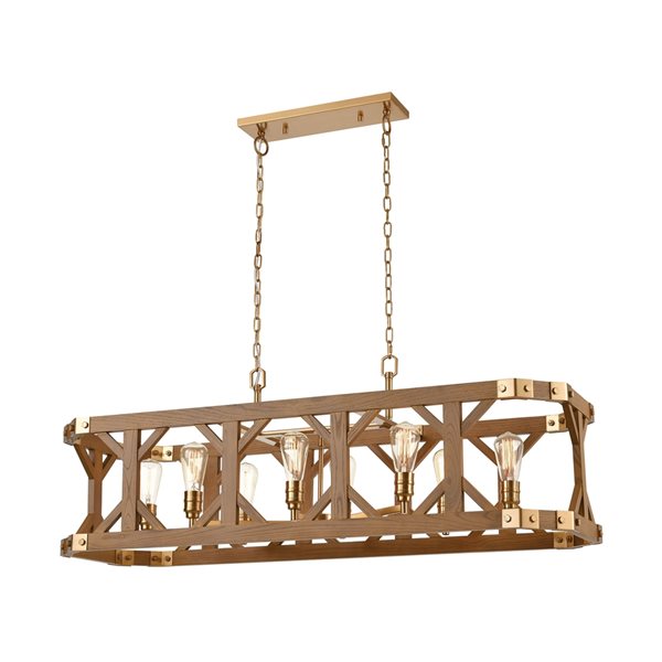 Westmore by Elk Beam 8-Light Satin Brass Traditional Chandelier