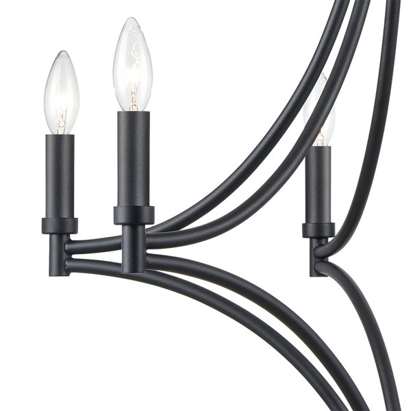 Westmore by Elk Brigantine 6-Light Charcoal Traditional Chandelier