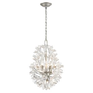 Westmore by Elk Crystique 9-Light Aged Silver Traditional Chandelier