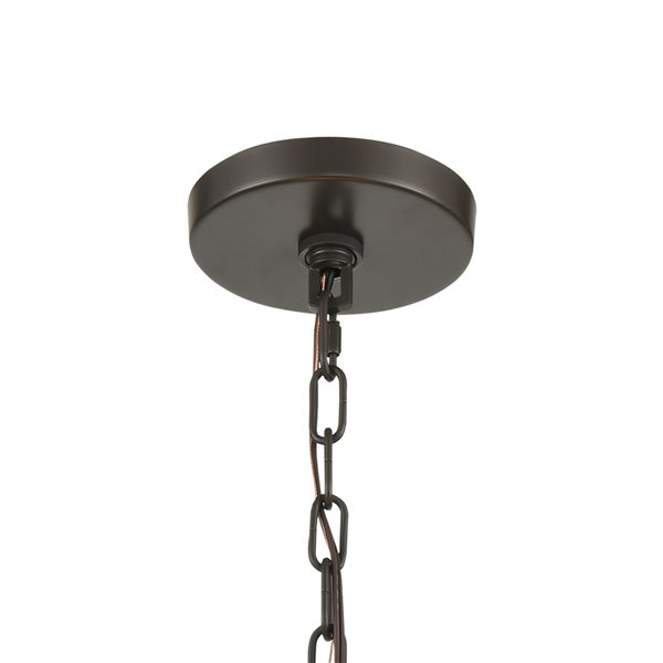 Westmore by Elk Barrel 6-Light Oil-Rubbed Bronze Transitional Chandelier