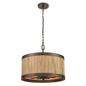 Westmore by Elk Barrel 6-Light Oil-Rubbed Bronze Transitional Chandelier