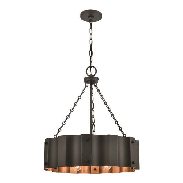 Westmore by ELK Erindale 4-Light Black Modern/Contemporary Chandelier ...