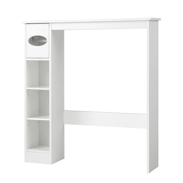 CASAINC Medicine Cabinets 30-in x 32-in x 8-in White Over The Toilet Etagere