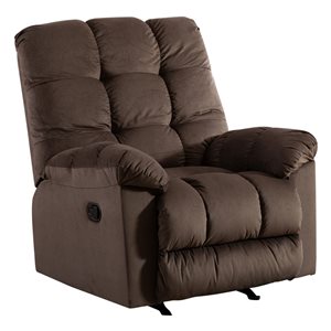 CASAINC Dark Brown Rocking chair with Armrests and Backrest