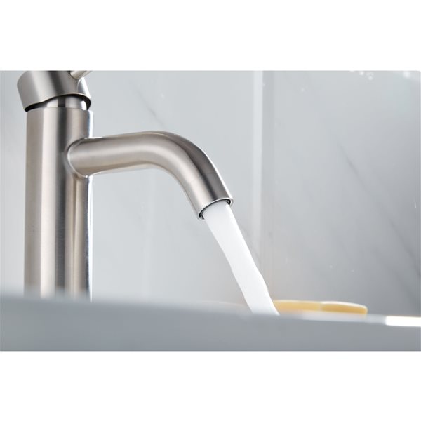 CASAINC Brushed Nickel 1-Handle Single Hole Bathroom Sink Faucet