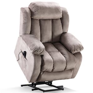 CASAINC Camel Electric Massage Lift Recliner with Heating and Vibration Function
