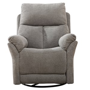 CASAINC Grey Swivel Rocker Recliner Chair