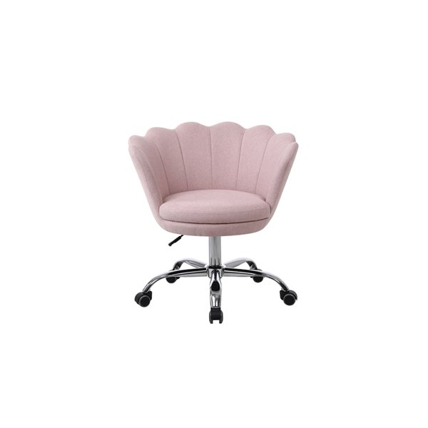 pink shell desk chair