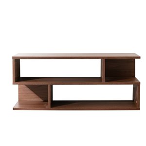 CASAINC Brown 35.5-in W TV Stand with 4-Shelf