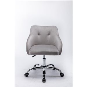 CASAINC Grey Contemporary Ergonomic Adjustable Height Swivel Desk Chair