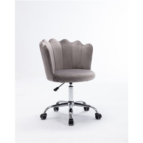 CASAINC Home office swivel chair White Velvet Seat Contemporary