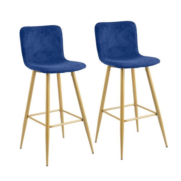 Navy and gold online bar stool