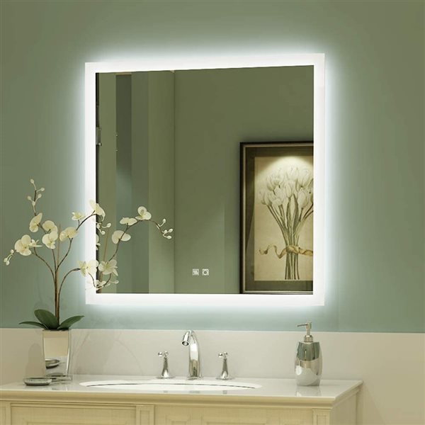 casainc frameless led bathroom mirror