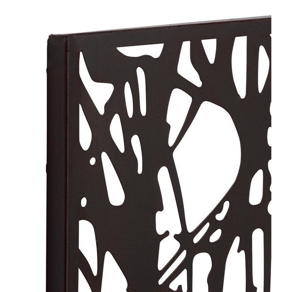 Grayson Lane 38-in x 29-in Black Metal Modern Wall Decor