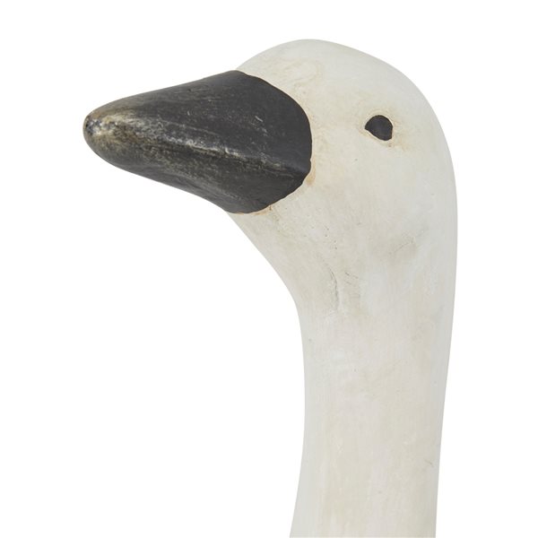 Greyson Lane 25-in x 8.3-in White Goose Garden Statue