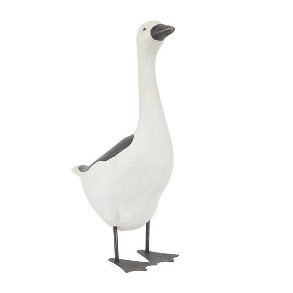 Greyson Lane 25-in x 8.3-in White Goose Garden Statue