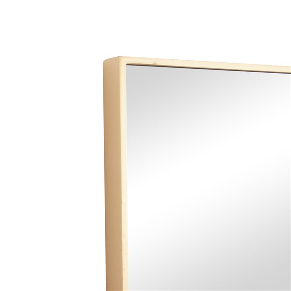 Grayson Lane 36-in x 14-in Rectangle Gold Contemporary Framed Wall Mirror