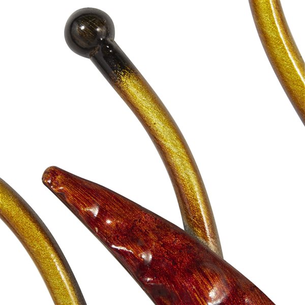 Grayson Lane 36-in Rustic Wall Decor in Gold Metal