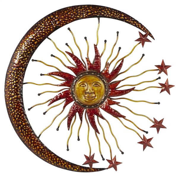 Grayson Lane 36-in Rustic Wall Decor in Gold Metal