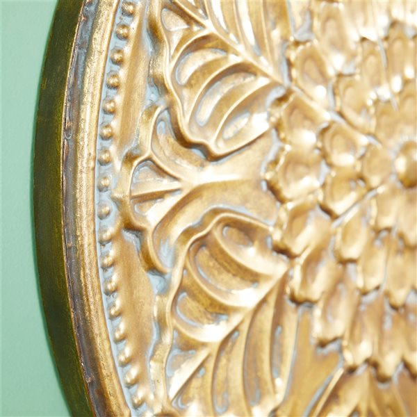 Grayson Lane 30-in x 30-in Gold Metal Eclectic Ornamental Wall Decor