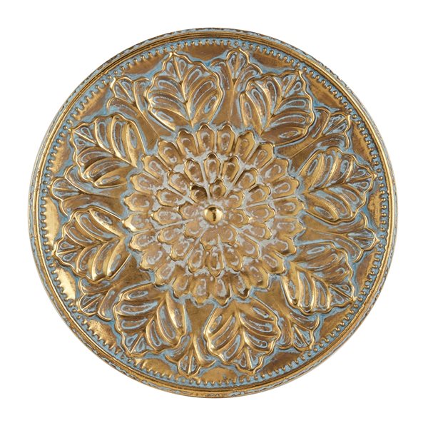 Grayson Lane 30-in x 30-in Gold Metal Eclectic Ornamental Wall Decor