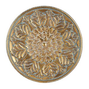 Grayson Lane 30-in x 30-in Gold Metal Eclectic Ornamental Wall Decor