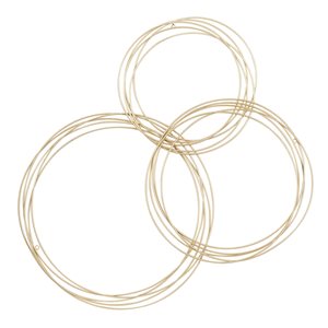 CosmoLiving by Cosmopolitan 36-in x 44-in Gold Metal Contemporary Wall Decor
