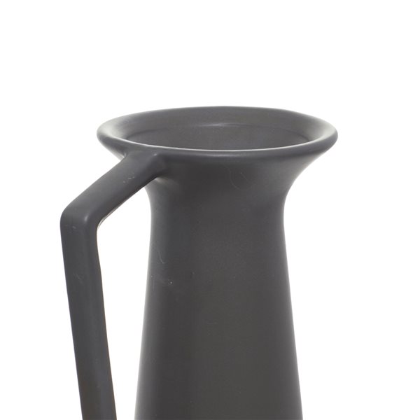 CosmoLiving by Cosmopolitan 17-in and 16-in Dark Grey Ceramic Modern Vase - Set of 3