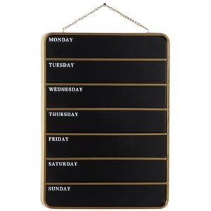 Grayson Lane 32-in x 24-in Black Wooden Contemporary Blackboard Wall Decor