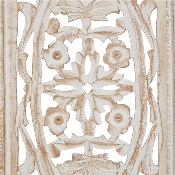 Grayson Lane 36-in H x 12-in W Traditional Floral Wood Wall Accent