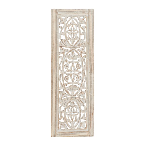 Grayson Lane 36-in H x 12-in W Traditional Floral Wood Wall Accent