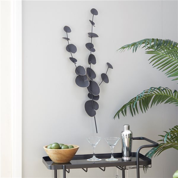 Grayson Lane 35.75-in H x 16.75-in W Contemporary Metal Wall Accent