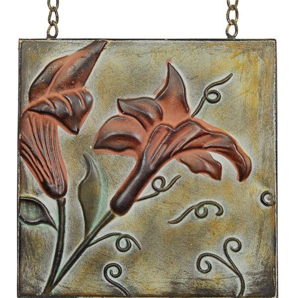 Grayson Lane 40-in H x 23-in W Floral Metal Wall Accent