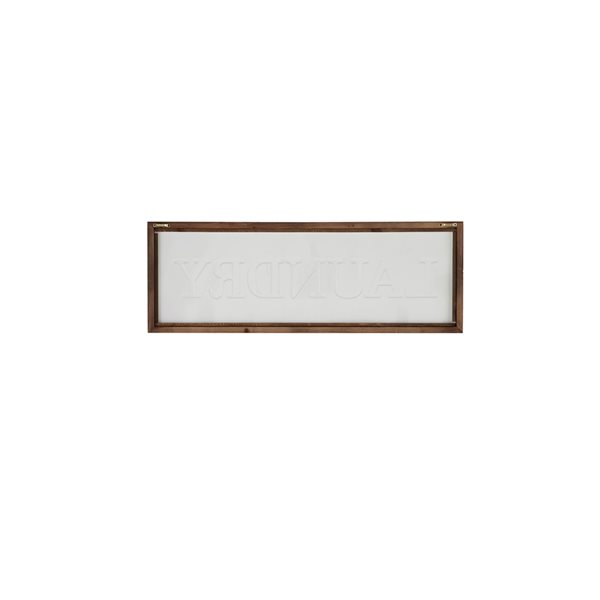 Grayson Lane 13.05-in H x 31.65-in W Laundry Wood Wall Accent