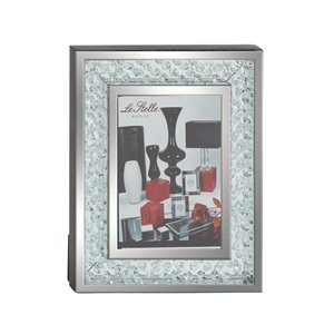 Grayson Lane 11-in x 9-in Clear Wood Glam Photo Frame