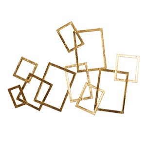 Cosmoliving By Cosmopolitan 21.75-in H x 30.05-in W Contemporary Abstract Metal Wall Accent