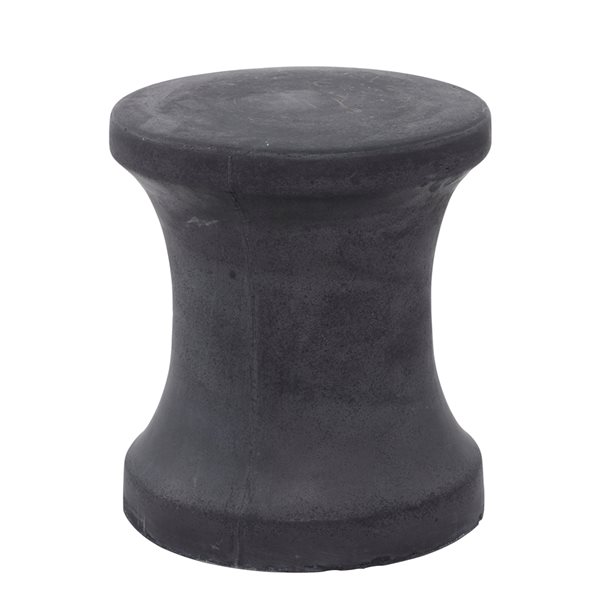 Grayson Lane 16-in x 14-in Black Outdoor Foot Stool