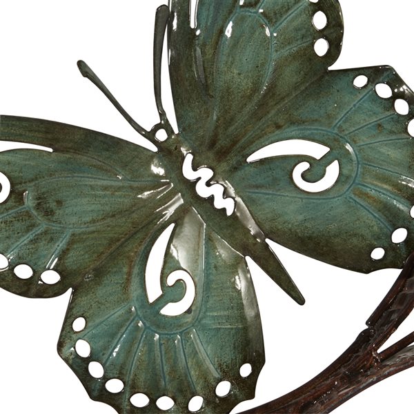 Grayson Lane 36-in H x 22-in W Butterflies Metal Wall Accent