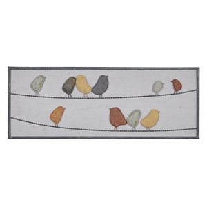 Grayson Lane 12.3-in H x 31.55-in W Birds Iron Wall Accent