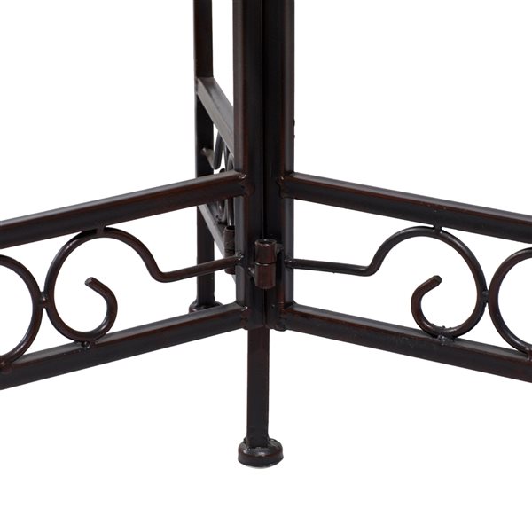 Grayson Lane 24-in Brown Outdoor Novelty Cast Iron Plant Stand