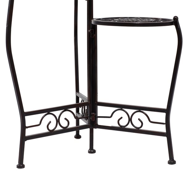 Grayson Lane 24-in Brown Outdoor Novelty Cast Iron Plant Stand