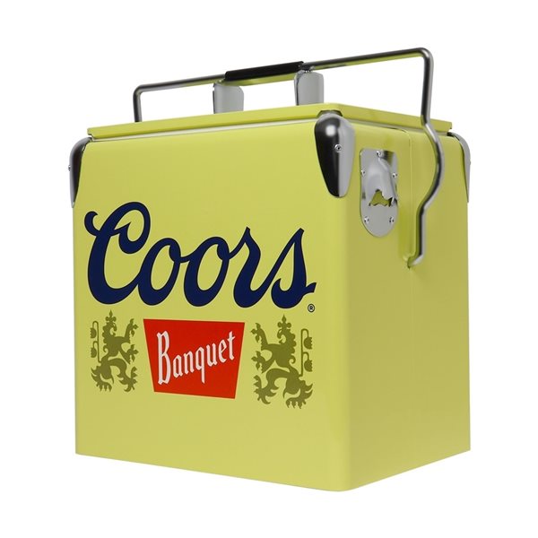 Coors Banquet 13-L Yellow Insulated Chest Cooler