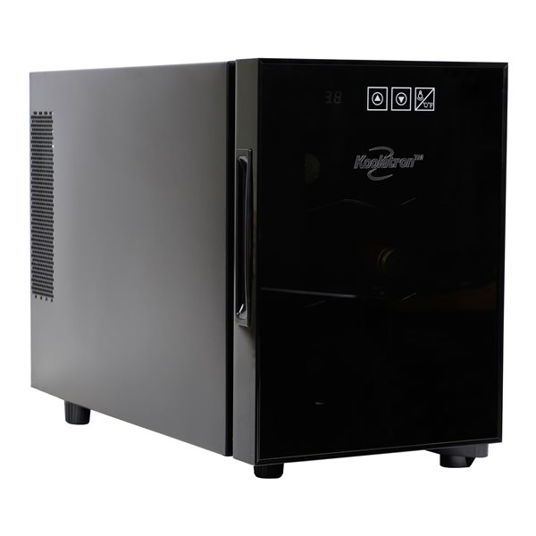 Koolatron Urban 6-Bottle Capacity Black Freestanding Wine Cooler