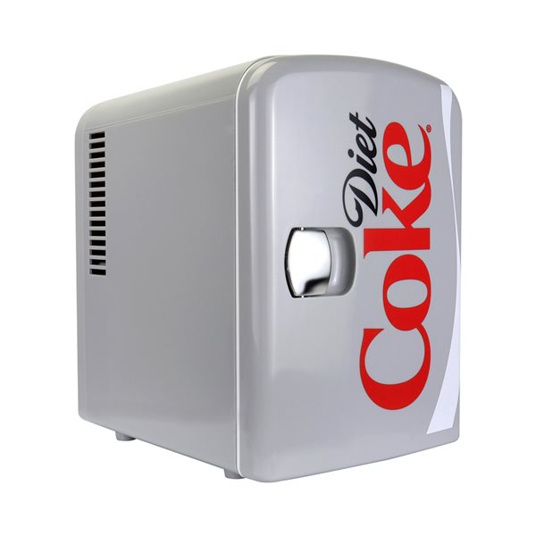 Image of Coca-Cola | Diet Coke 0.14-Cu Ft Freestanding Mini Fridge - Silver | Rona
