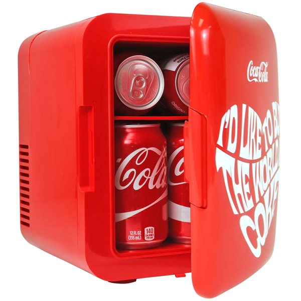 Coca-Cola World 1971 0.14-cu ft Freestanding Mini Fridge - Red